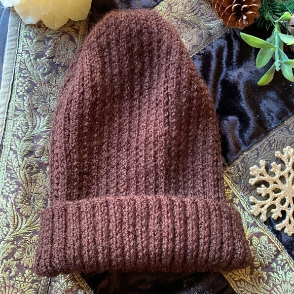 100% HANDMADE soft wool hat / Beanie convertible - Picture 1 of 5